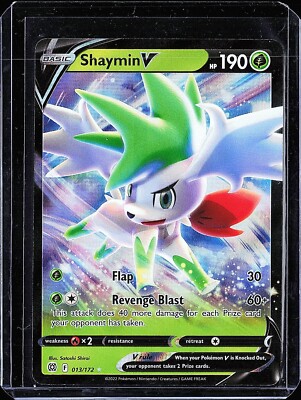 Shaymin V 013/172 SWSH Brilliant Stars Ultra Rare Holo Pokémon 2022 Full Art NM