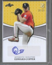 2022 Leaf Perfect Game RC Auto Base Yellow /20 U-Pick Auction Many 2 Choose From