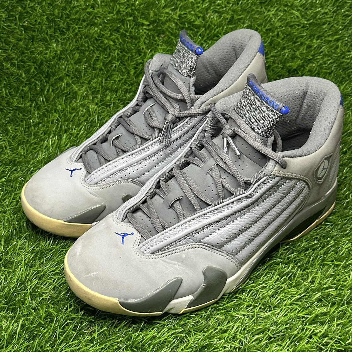Size 10 - Air Jordan 14 Retro 'Wolf Grey' Grey/White/Blue 487471