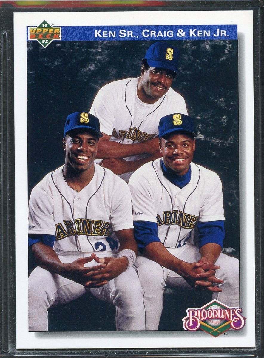 Ken Griffey Jr. サイン入りカード 1992 グリフィー 1992 Fleer The Performer Ken Griffey Jr. Baseball Card #4 of