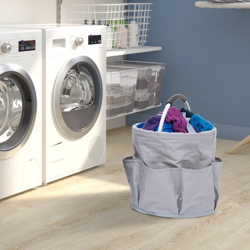 Portable Bucket Tool Organizer Bag Collapsible Gardening Storage Tote Work Home - Picture 7 of 15