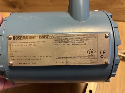 Rosemount 8732EM Durchflussmessumformer mit HART-Protokoll 8732EMR1A1N5M4 - Bild 8 von 10