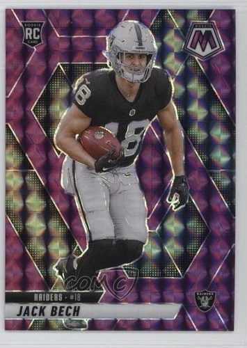2025 Panini Mosaic Rookies Purple Prizm 1/49 Jack Bech #349 Rookie RC 6o3