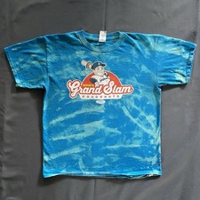 2010s Justin Bour Miami Marlins T Shirt Youth Boys XL Blue Bleach Dye MLB