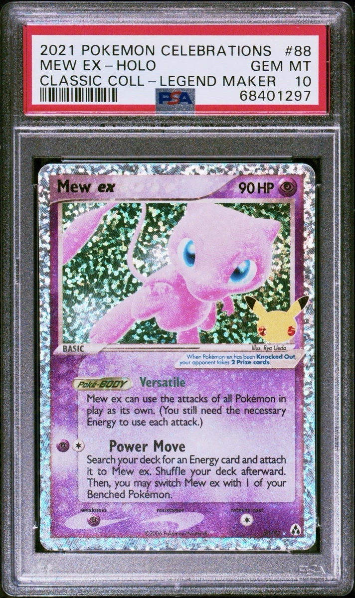 Pokémon TCG Grade 10 Mew Individual Collectible Card Game Cards