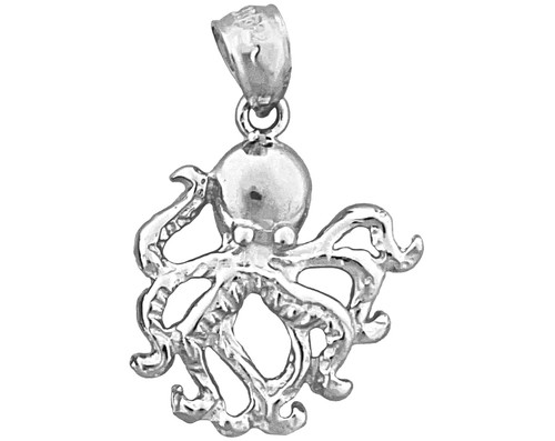 14K Gold 17MM Octopus Charm - Picture 5 of 6