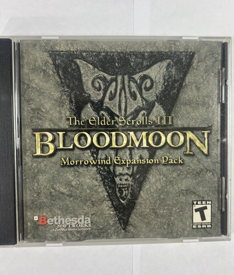 The Elder Scrolls III/3 BLOODMOON (PC, 2003, Bethesda) Morrowind Expanion Pack