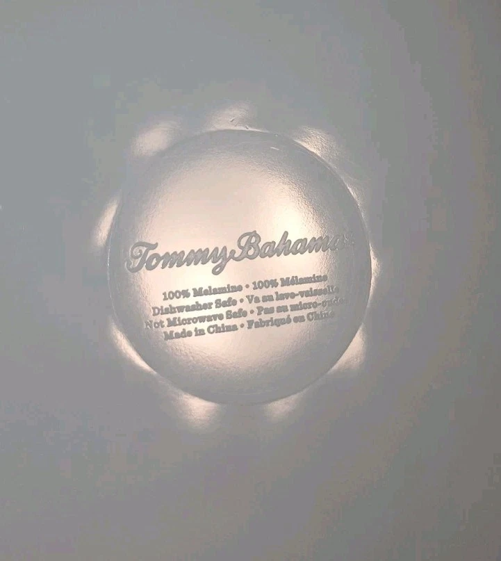 TOMMY BAHAMA Melamine Hawaiian Tropical Island 13" x 7" Serving Platter Tray - Image 4 of 4