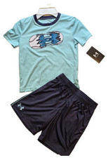 Under Armour Boys SS Tech Baseball SS Set - Size 4 - MSRP 40.00