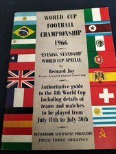 1966 WORLD CUP FOOTBALL CHAMPIONSHIP EVENING STANDARD SPECIAL BY BERNARD JOY