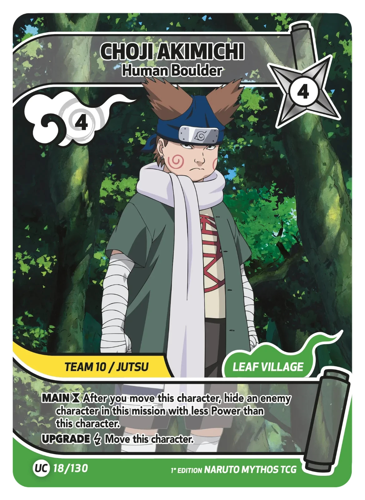 Naruto Mythos PICK YOUR CARD Singles | NM Near Mint | KONOHA SHIDO 1st ed | 2026