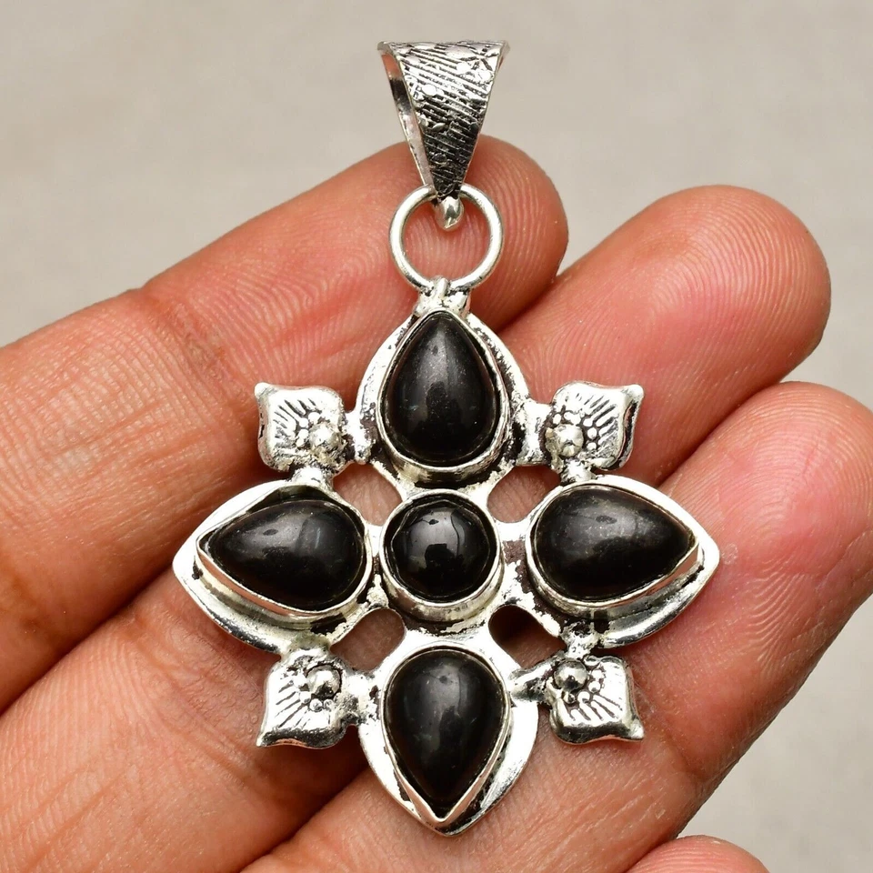 Ciondolo gioiello fatto a mano in argento sterling 925 con pietra preziosa... - Immagine 3 di 4