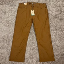 prAna Brion Pant II Slim Hiking Pants Outdoor NWT Men's 42x30 Clay Sepia