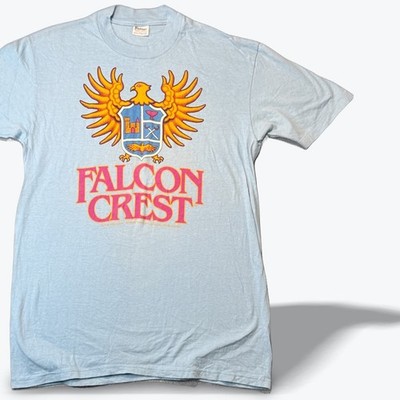 Vtg 1989 Falcon Crest TV T Shirt L Single Stitch Sleeve Stedman Super Hi Cru USA