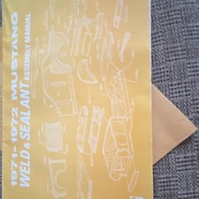 1971 1972 Mustang New Weld Sealant Manual Am0039 1971 1972 Mustang New Weld Sealant Manual Am0039