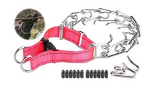 Dog Training Collar with Quick-Release Buckle, Adjustable Stainless Steel Col...