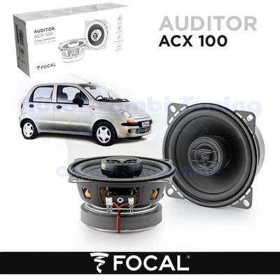 Focal ACX100 Haut-Parleur Coaxial 100mm Noir 2 Voies Avant 30 W RMS 4 Ω Matiz - Photo 1/4