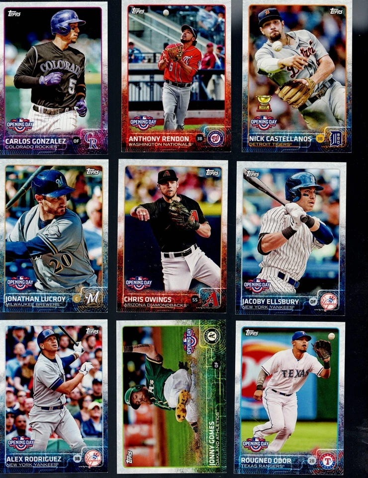 2015 TOPPS OPENING DAY Baseball  Complete Your Set BUY MORE SAVE MORE - Image 4 of 4