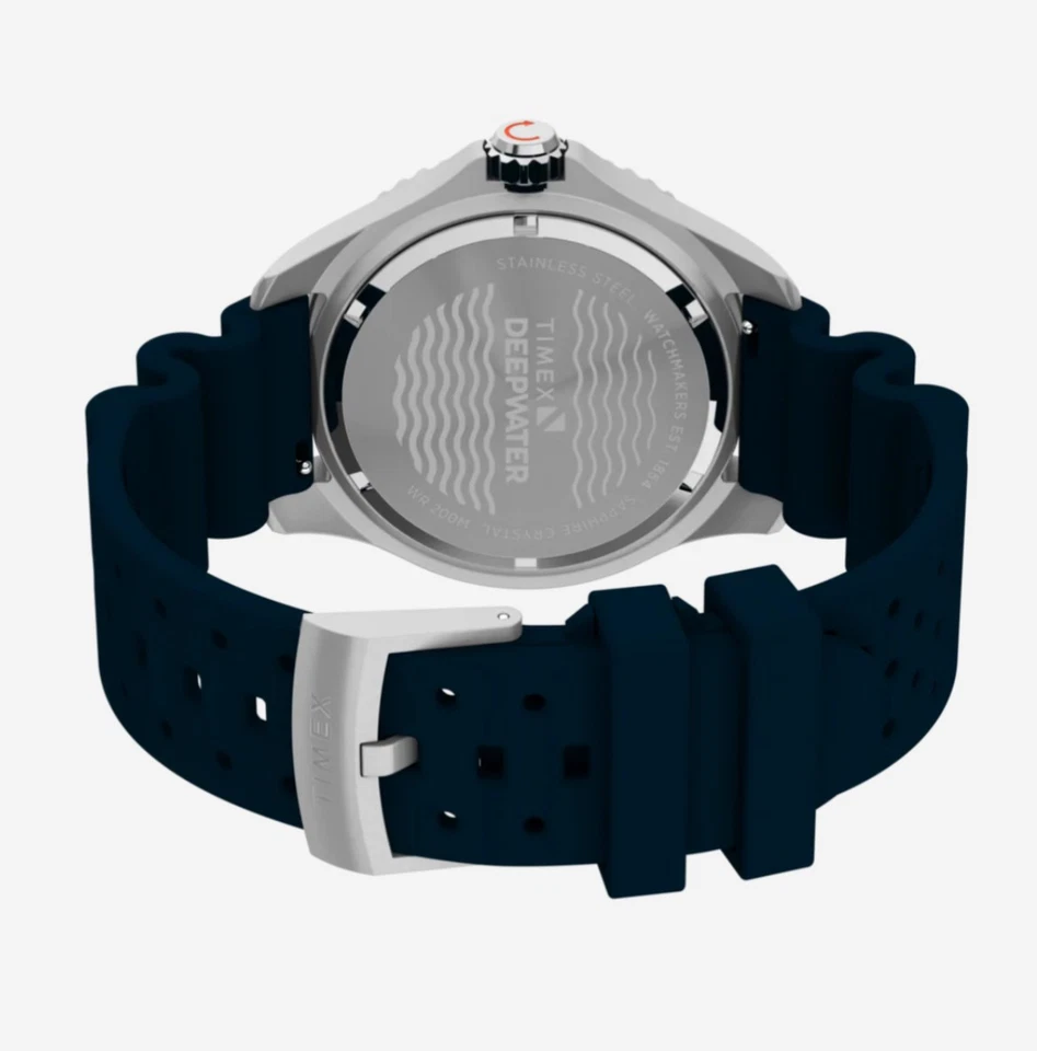 Timex Deep Water Meridian 200M 44mm Mens Watch • Sapphire • Luminova • TW2W81500 - Image 3 of 4