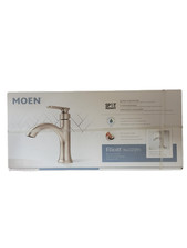 Moen Ellicott Single Handle Bathroom Faucet Brushed Nickel Finish - NEW