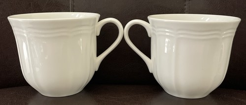 Set 2 tazzine da caffè/tè bianche antiche Mikasa ULTIMA+ HK 400 Indonesia - Foto 2 di 5
