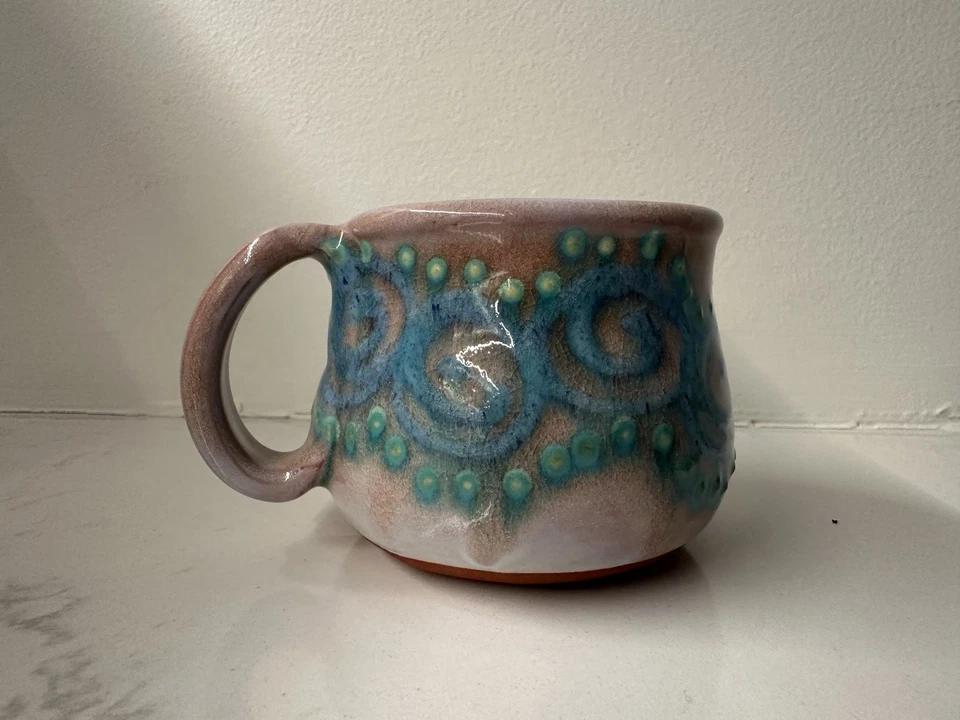 Earthworks Pottery, Juego de 4 tazas de café espresso, hechas a mano en Barbados Foto 2 de 4