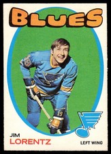 1971-72 OPC O-Pee-Chee AS IS LOW GRADE Jim Lorentz St. Louis Blues #227
