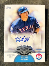 2013 Topps #MMA-MO Mike Olt Rookie RC Making Their Mark Auto Autograph Card. rookie card picture