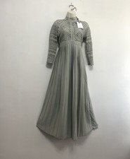 Little Mistress Green Crochet Lace Pleated Midaxi Maternity Dress UK 8 New