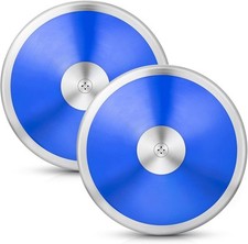 Wettarn 2 Pcs 1.6 kg Sports Training Discus for Junior High School Blue