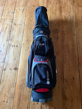 Motocaddy Club Series Cart Golf Bag 14-Way Divider Easilock Black Grey Red