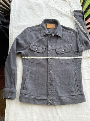 Taylor Stitch Gray Sashiko Long Haul Jacket Size 38 Excellent Condition
