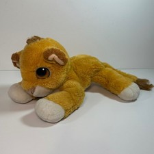 Vintage Disney Lion King Simba Plush Stuffed Animal Lion Cub Gold Tan 11"