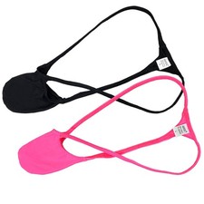 2Pack G-String Men's Underwear String Enhancing Pouch Male Bikini T-back Thong