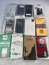 LOT OF 12 MIXED PHONE CASES FOR SAMSUNG, APPLE, MORE OPEN BOX NEW 1