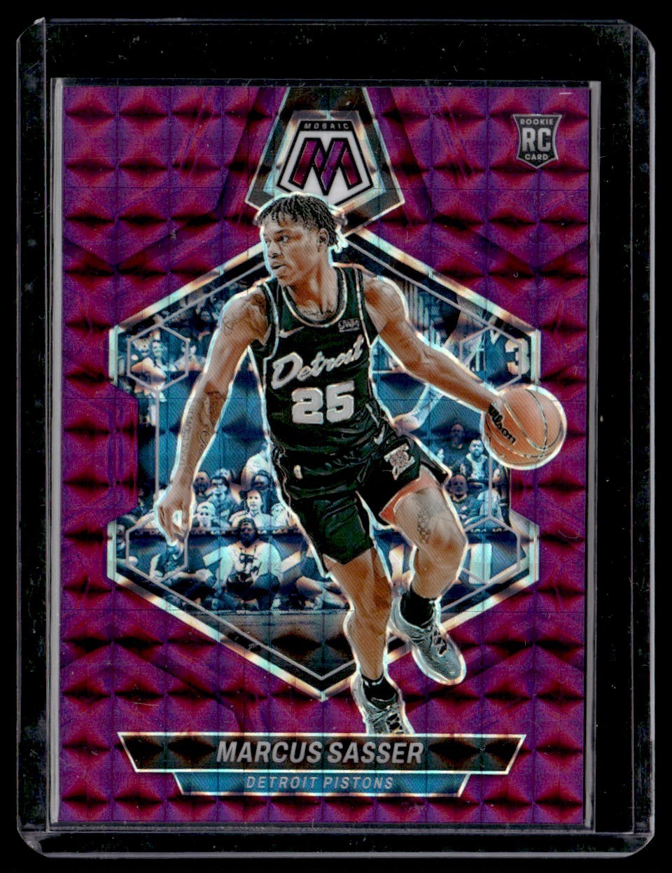 2023-24 Panini Mosaic Purple Marcus Sasser 75/99 Detroit Pistons #229