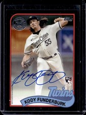 2024 Topps Update Kody Funderburk 1989 Auto Autograph RC Black #/199 Twins