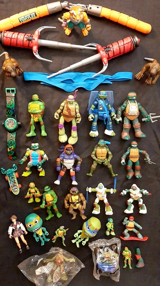 Lote de 31 figuras de acción TMNT Teenage Mutant Ninja Turtles 1988-presente Playmates Foto 2 de 4