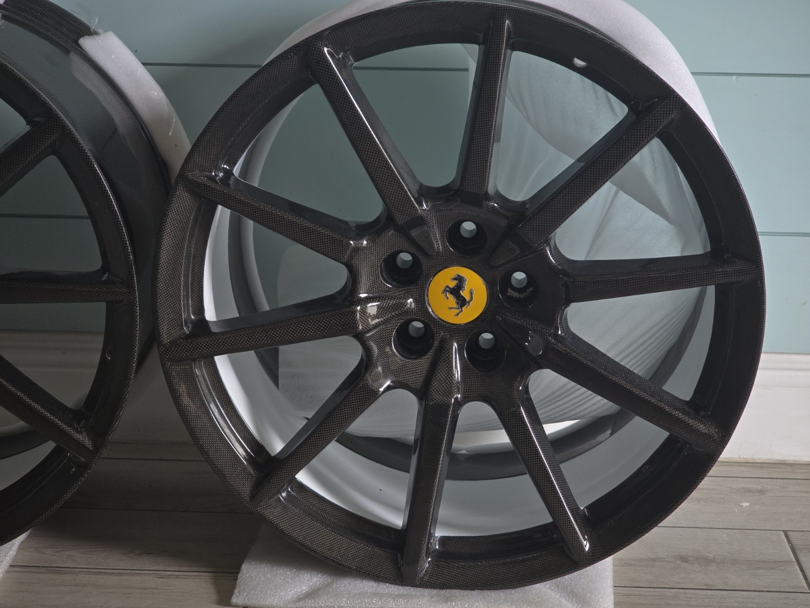 Set (4) Carbon Fiber Wheels Ferrari F8 812 SF90 488 FF F12 California Purosangue