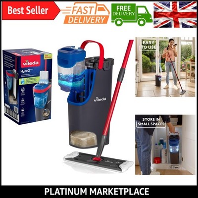 H2PrO Flachwischsystem - Wassersparend, Mikrofaser, Einhandbedienung, kompa...