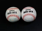 Lot of 2 Boston Red Sox Team Autographed Baseballs with Dwight Evans, Jim Rice