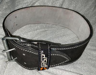 Gasp Training Lifting Belt 43  Length x 4  Width Black Embroidered Logo