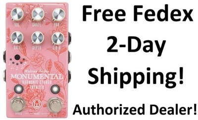 New Walrus Audio Monumental Harmonic Stereo Tremolo Floral Series Guitar Pedal