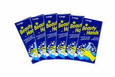 6 Pair Yellow Latex Dishwashing Gloves Large   Chemical Resistant Cleaning Grip