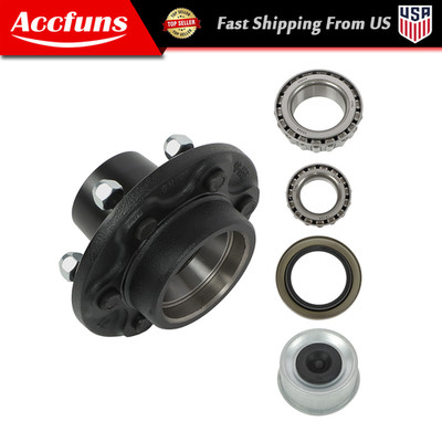 1-Fits Dexter ALKO 6 Lug Hub with Bearings For 6000# Axel 6 on 5.5 Idler Axle