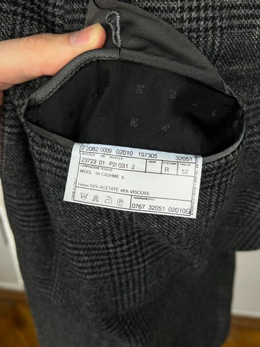 Mint! PAL ZILERI Lab. Pure Wool\Cashmere Unlined Plaid Slim Sport Coat 42US\52IT - Picture 9 of 9