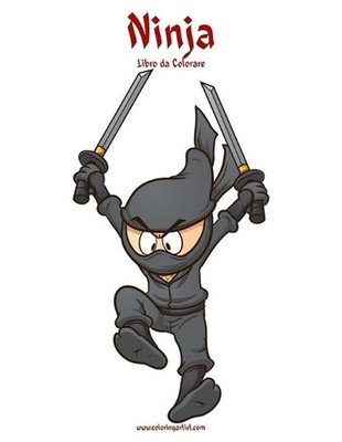 Ninja Libro da Colorare 1 von Nick Snels (italienisch) Taschenbuch