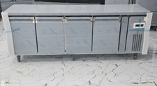 BRAND NEW COMMERCIAL STAINLESS STEEL 4 DOORS PIZZA PREP TABLE FRIDGE..2 METER..