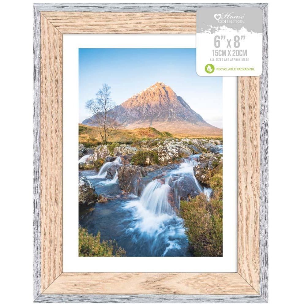 Anker Pembrokeshire Glass Two Tone Picture Frame 6x8""