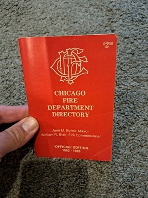 1982-83 Chicago Fire Department Directory